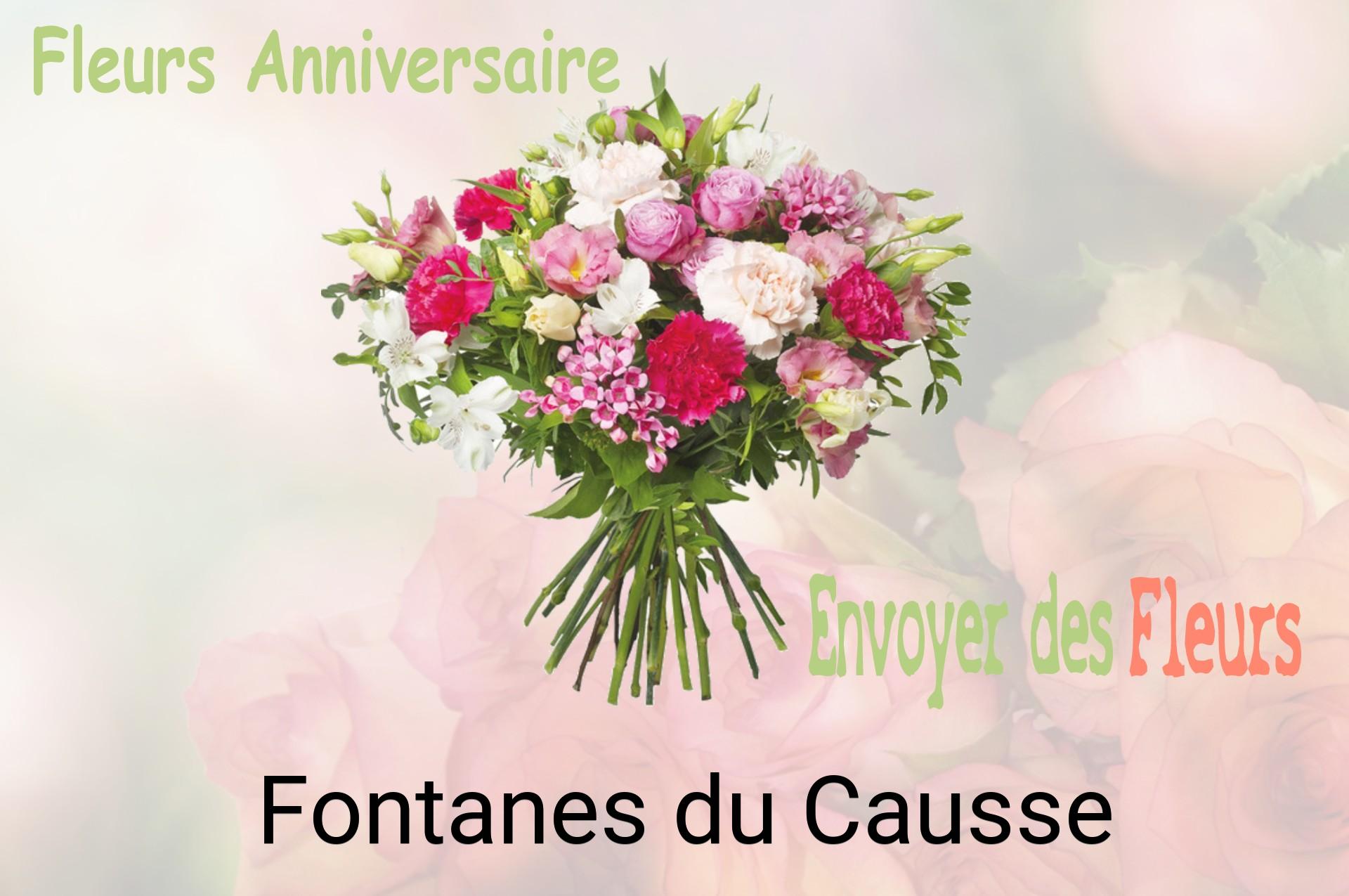 Bouquet de fleurs d’anniversaire livré à Fontanes-du-Causse