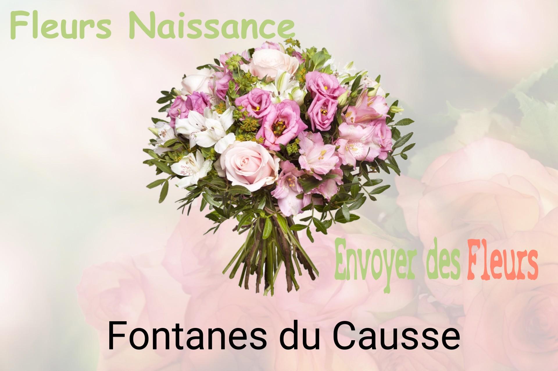 Bouquet de fleurs de naissance livré à Fontanes-du-Causse