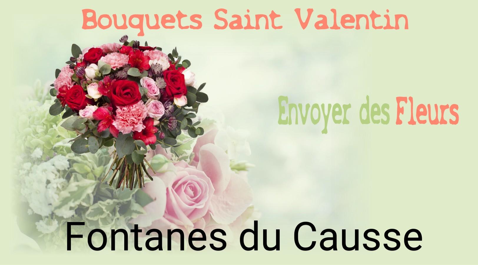 Roses de Saint-Valentin livrées à Fontanes-du-Causse